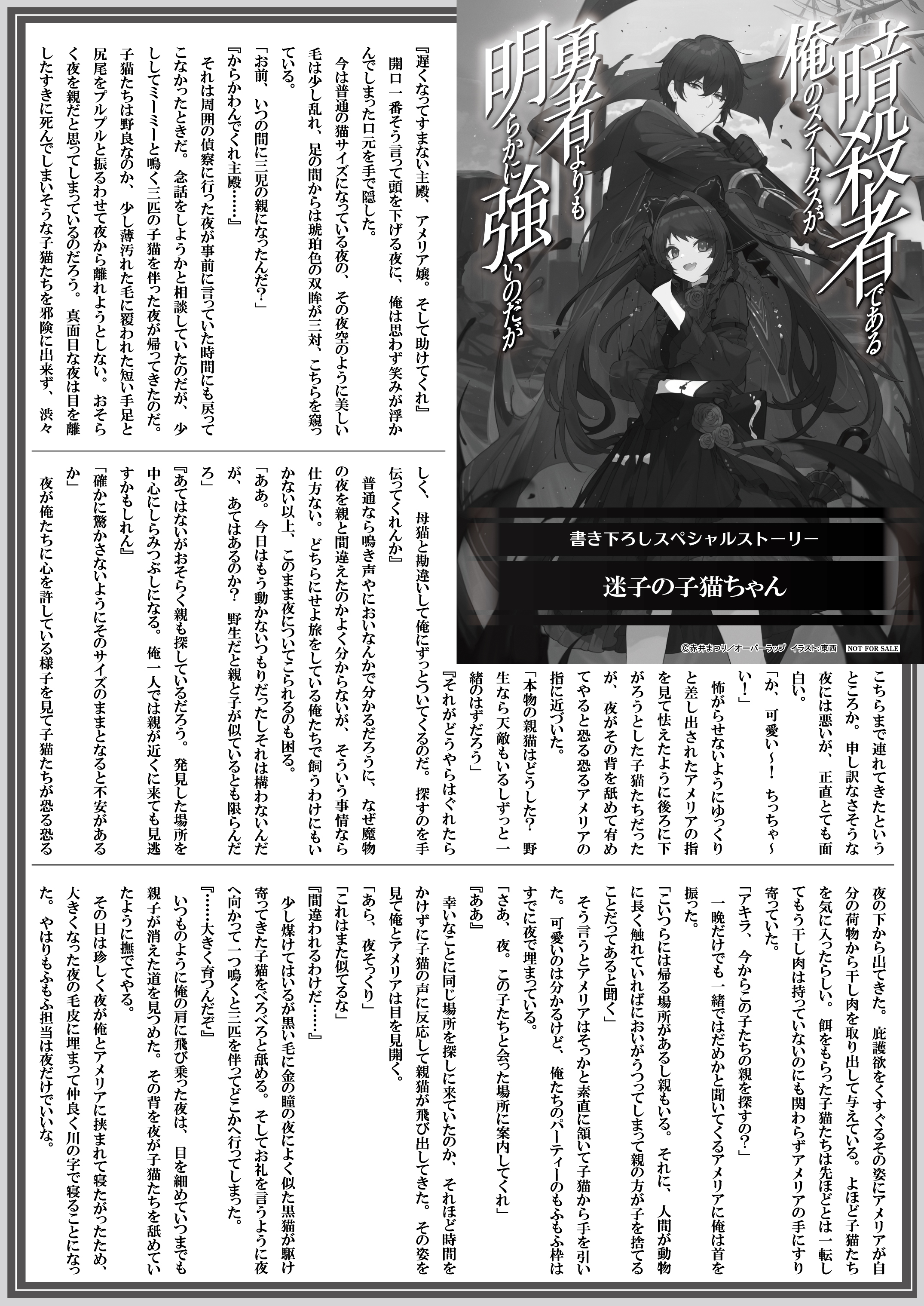 【文庫】【特約店】『暗殺者である俺のステータスが 5』B5SSペーパー